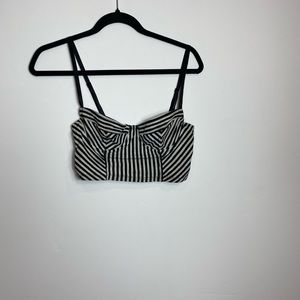 American Apparel striped bustier top